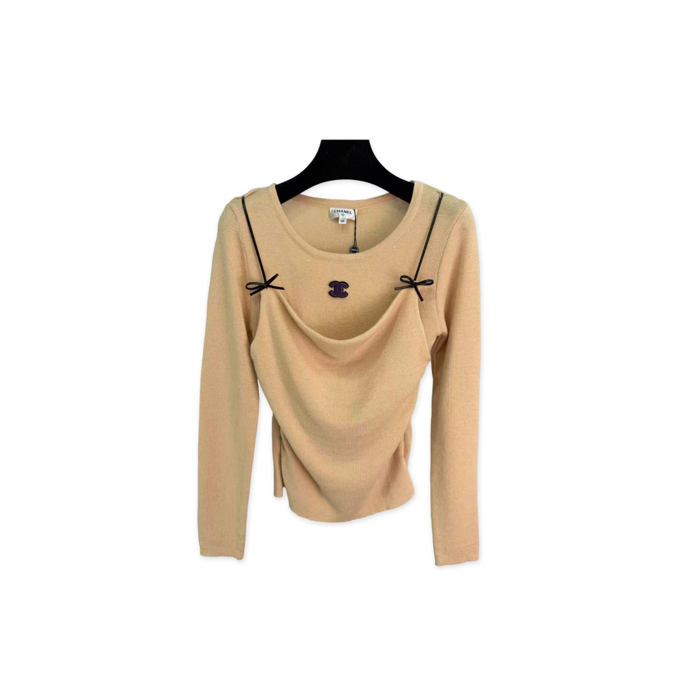 Ch**el faux two-piece knitwear